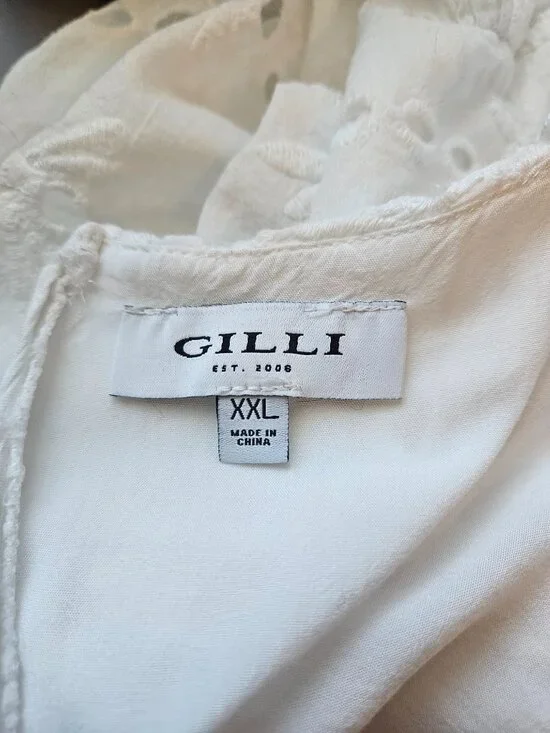 White Midi Eyelet Dress Size XXL - Picture 6 of 7